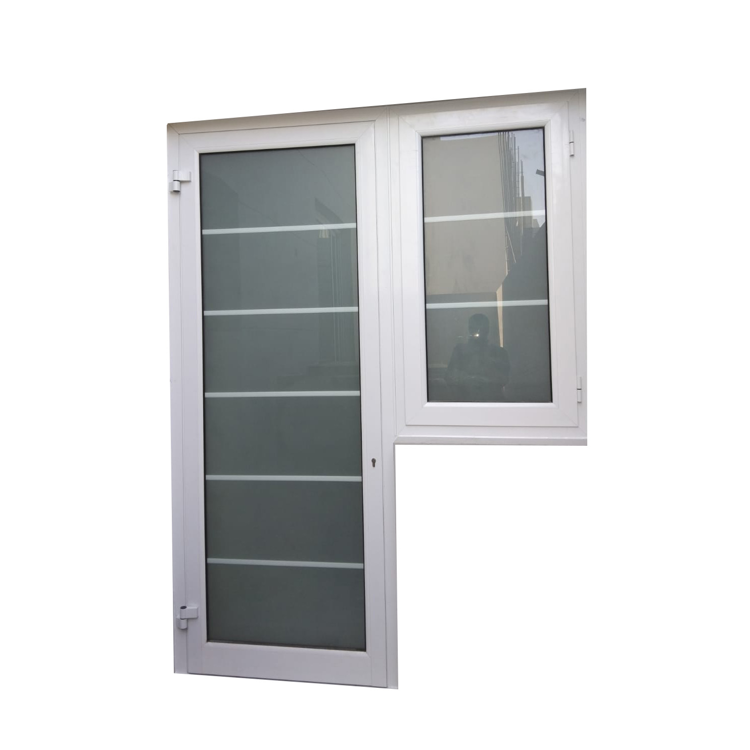 Buy White Door With Strips Online | Manufacturing Production Services | Qetaat.com